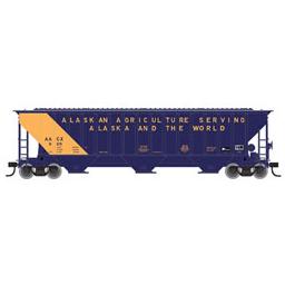 Click here to learn more about the Atlas Model Railroad HO Thrall 4750 Covered Hopper, AACX/Blue/Yel #002.