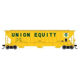 Click here to learn more about the Atlas Model Railroad HO Thrall 4750 Covered Hopper, Union Equity #60601.