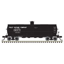 Click here to learn more about the Atlas Model Railroad HO 11,000 Gallon Tank Car, Foley Butane #77.