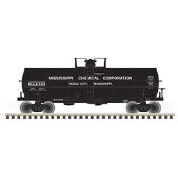Click here to learn more about the Atlas Model Railroad HO 11,000 Gallon Tank Car,Mississippi Chemical#501.