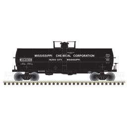 Click here to learn more about the Atlas Model Railroad HO 11,000 Gallon Tank Car,Mississippi Chemical#506.