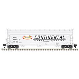 Click here to learn more about the Atlas Model Railroad HO 4650 CoveredHopper,SHPX/Continental Grain#46611.