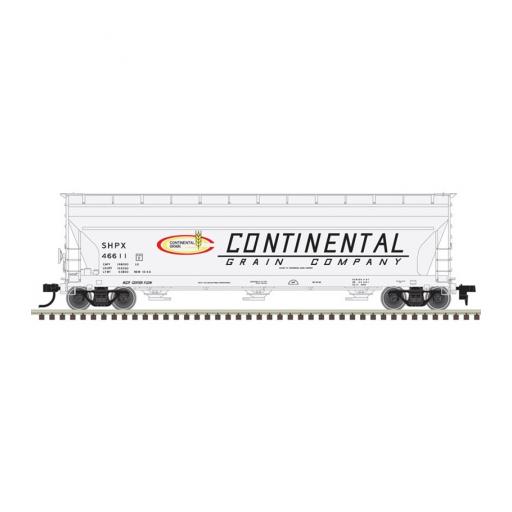 Atlas Model Railroad HO 4650 CoveredHopper,SHPX/Continental Grain#46630