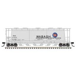 Click here to learn more about the Atlas Model Railroad HO ACF 3-Bay Cylindrical Hopper, Wabash #33019.