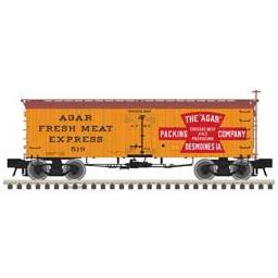 Click here to learn more about the Atlas Model Railroad HO 36'' Wood Reefer, Agar Packing Company #517.