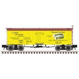 Click here to learn more about the Atlas Model Railroad HO 36'' Wood Reefer, Lange Creamery #303.