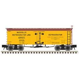 Click here to learn more about the Atlas Model Railroad HO 36'' Wood Reefer, Nuckoll''s Refrig Line #3003.
