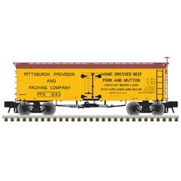 Click here to learn more about the Atlas Model Railroad HO 36'' Wood Reefer, Pittsburgh P&P #1243.