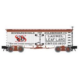Click here to learn more about the Atlas Model Railroad HO 36'' Wood Reefer, S&S Lard #1933.