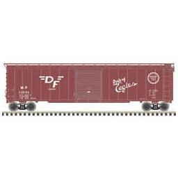 Click here to learn more about the Atlas Model Railroad HO 50'' Postwar Box, Missouri Pacific #255195.