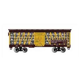 Click here to learn more about the Bachmann Industries HO,Trans Car,Palace Live Poultry#4207 (brn & ylw).