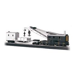 Click here to learn more about the Bachmann Industries HO 250-Ton Crane w/Boom Tender, Black & Silver.