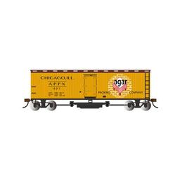 Click here to learn more about the Bachmann Industries HO Track Cleaning 40'' Wood Reefer, Agar Packing Co.