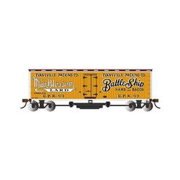 Click here to learn more about the Bachmann Industries HO Track Cleaning 40'' Wood Reefer, Evansville Pack.
