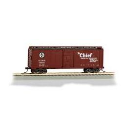 Click here to learn more about the Bachmann Industries HO 40'' Map Box Car, SF/Chief.