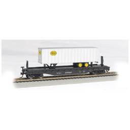 Click here to learn more about the Bachmann Industries HO 52'' 6" Flat w/ 35'' Trailer, NYC.