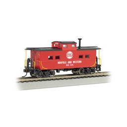 Click here to learn more about the Bachmann Industries HO NE Steel Caboose, N&W/Red.