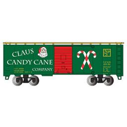 Click here to learn more about the Bachmann Industries HO 40'' PS-1 Box, Claus Candy Cane Co.
