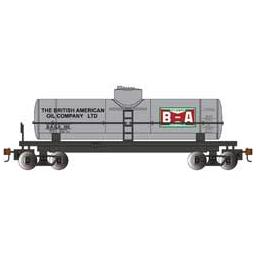 Click here to learn more about the Bachmann Industries HO 40'' 1-Dome Tank, British American Oil/Silver.