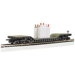 Click here to learn more about the Bachmann Industries HO 52'' Depressed Center Flat w/Transformer.
