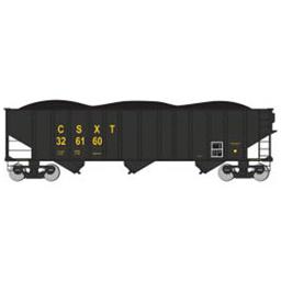 Click here to learn more about the Bachmann Industries HO 100-Ton 3-Bay Hopper, CSX #326160.
