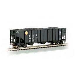 Click here to learn more about the Bachmann Industries HO 100-Ton 3-Bay Hopper, PRR/Yellow Ball #226136.