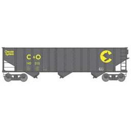 Click here to learn more about the Bachmann Industries HO 100T 3Bay Hopper, Chessie/C&O #142315.