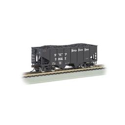 Click here to learn more about the Bachmann Industries HO 55-Ton 2-Bay Hopper w/Coal Load, NKP.