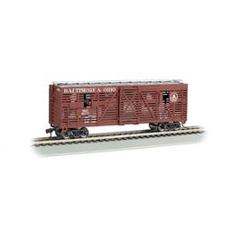Click here to learn more about the Bachmann Industries HO 40'' Animated Stock Car, B&O w/Cows.