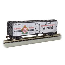 Click here to learn more about the Bachmann Industries HO 40'' Wood Reefer, Sonoma County Wines.
