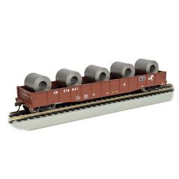 Click here to learn more about the Bachmann Industries HO Gondola w/Steel Coil Load, CR.