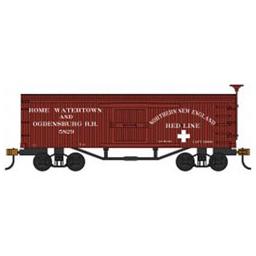 Click here to learn more about the Bachmann Industries HO Old Time Box, Rome, Watertown And Ogdensburg Rr.