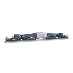 Click here to learn more about the Bachmann Industries HO Spectrum 380-Ton Schnabel Car, Blue/Black.