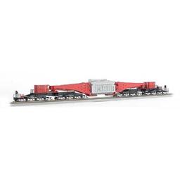 Click here to learn more about the Bachmann Industries HO Spectrum 380-Ton Schnabel Car, Red/Black.