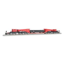 Click here to learn more about the Bachmann Industries HO Spectrum Scnabel w/Retort/Cylider Load, Red/Blk.