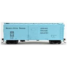Click here to learn more about the Bowser Manufacturing Co., Inc. HO 40'' Box, Arcade & Attica RR #517.