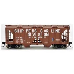 Click here to learn more about the Bowser Manufacturing Co., Inc. HO 70-Ton 2-Bay Hopper, Shippers Car Line #25321.