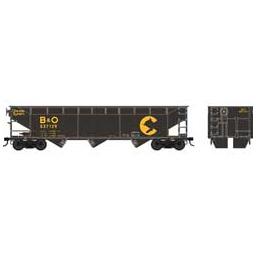 Click here to learn more about the Bowser Manufacturing Co., Inc. HO 70-Ton Offset Hopper, B&O #527129.