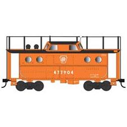 Click here to learn more about the Bowser Manufacturing Co., Inc. HO N5c Caboose,PRR/KS Focal Orange/Antenna #477979.