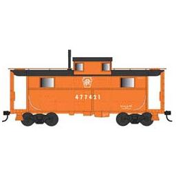 Click here to learn more about the Bowser Manufacturing Co., Inc. HO N5 Caboose, PRR/KS Focal Orange #477421.