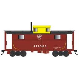 Click here to learn more about the Bowser Manufacturing Co., Inc. HO N5 Caboose, PRR/KS w/Yellow Cupola #478508.