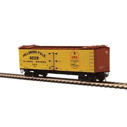 Click here to learn more about the M.T.H. Electric Trains HO R40-2 Wood Reefer, Hillsbora Pale Beer #3531.