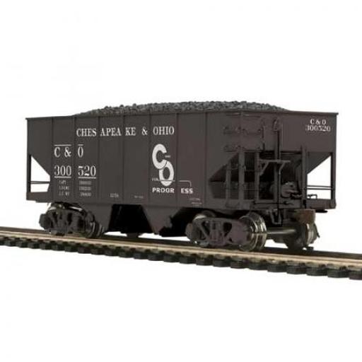 M.T.H. Electric Trains HO USRA 55-Ton Steel Twin Hopper, C&O #300520