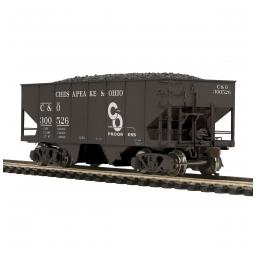 Click here to learn more about the M.T.H. Electric Trains HO USRA 55-Ton Steel Twin Hopper, C&O #300526.