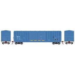 Click here to learn more about the Roundhouse HO 50'' FMC 5283 Double Door Box, MD&W #8097.