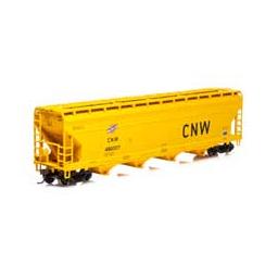 Click here to learn more about the Roundhouse HO ACF 5250 Centerflow Hopper, C&NW #490007.