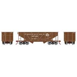 Click here to learn more about the Roundhouse HO 34'' 2-Bay Hopper w/Coal Ld,PRR/War Bond #220998.