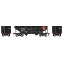 Click here to learn more about the Roundhouse HO 34'' 2-Bay Hopper w/Coal Load, RDG #66063.