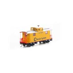 Click here to learn more about the Roundhouse HO RTR Eastern 2-Window Caboose,Chessie/C&O #90241.
