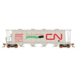 Click here to learn more about the Rapido Trains Inc. HO 3800 Covered Hopper, CN/Environmental Mode.